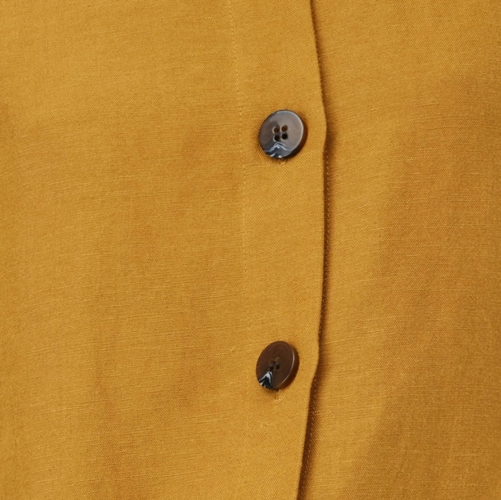 GORMAN Golden Mustard Linen Cropped Jacket - Picture 16 of 16